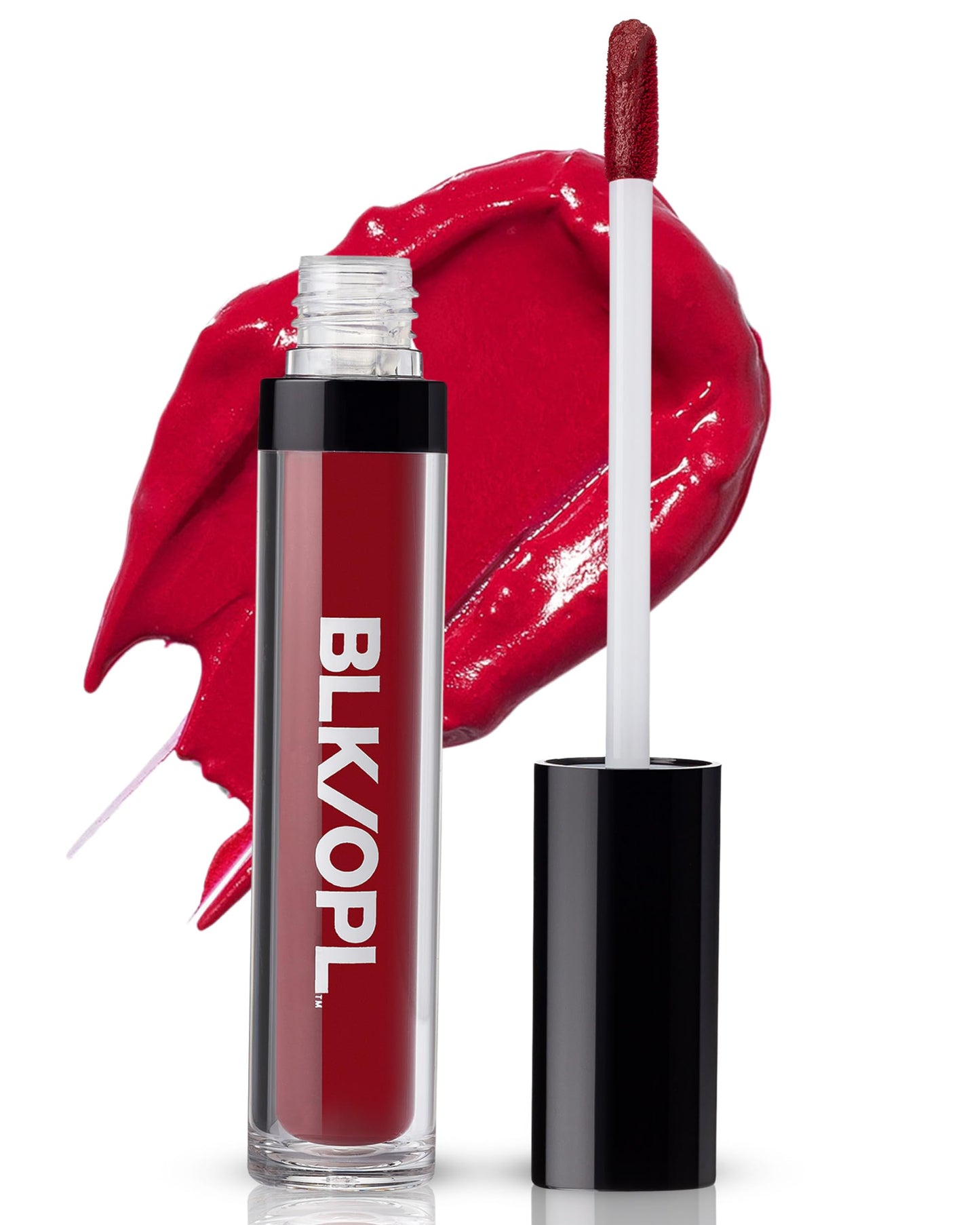 Black Opal BLK/OPL COLORSPLURGE Liquid Matte Lipstick, Berry Red — long-lasting, enriched with Vitamins C & E, paraben-free, cruelty-free