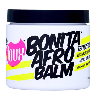 The Doux BONITA AFRO BALM - Texture Styling Cream - Pomade for Women and Men - Add Shine, Softness, and Moisture to Your Curls - Flyaway Hair Tamer