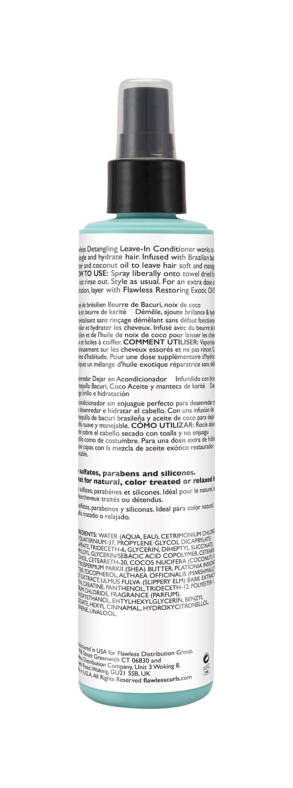 Flawless by Gabrielle Union Detangling Leave-in Conditioner Spray with Shea Butter, Brazilian Bacuri Butter, 8 Oz