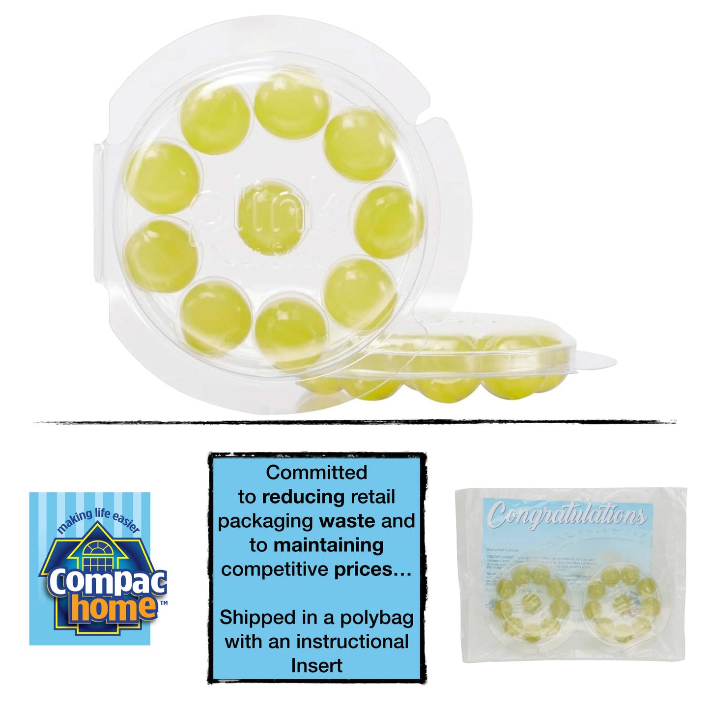 COMPAC HOME Plink Garbage Disposal Cleaner & Deodorizer Infuses and Freshens Your Entire Kitchen Waste Disposal Cleaner Simply Fresh Scent, Value Pack 20 Count