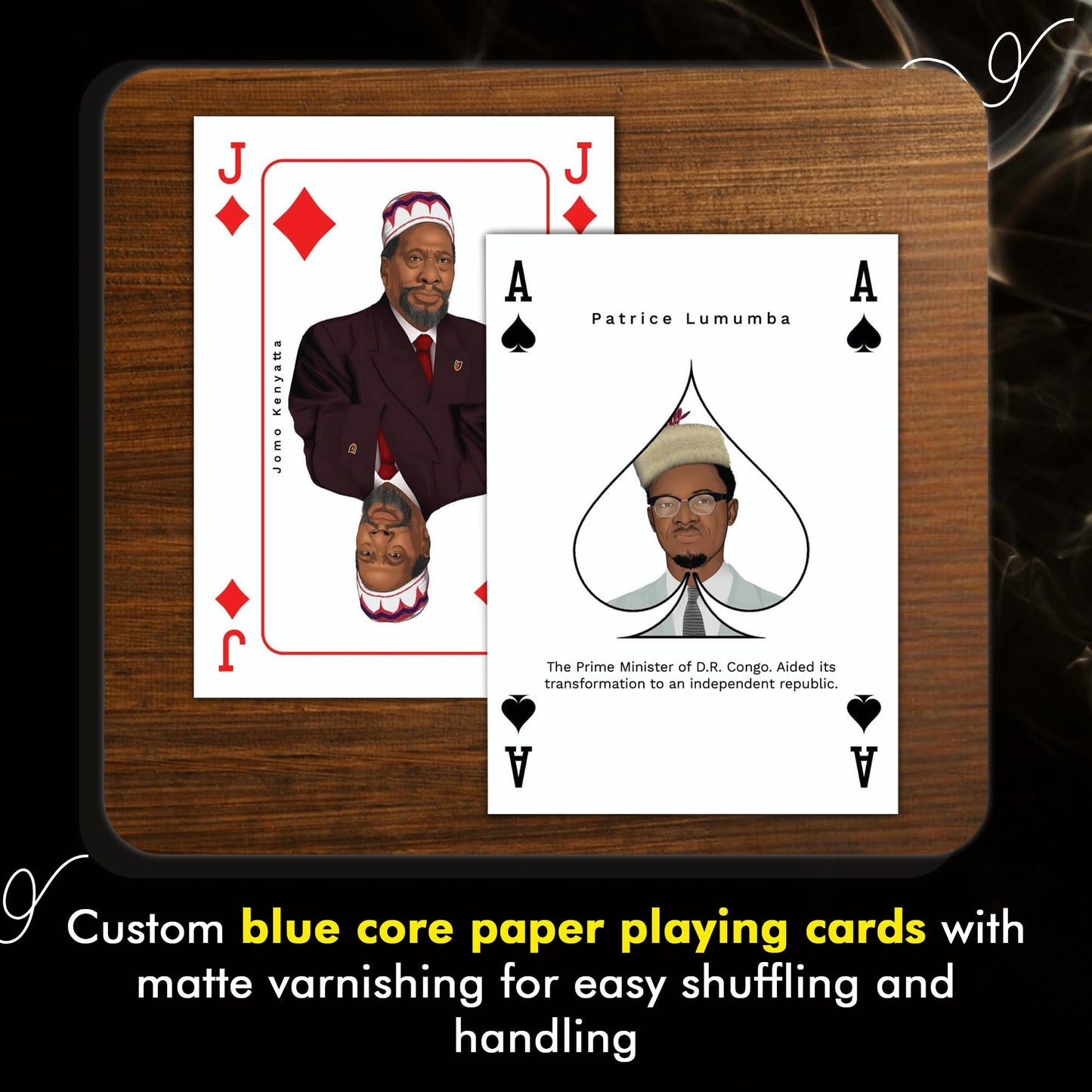 Kulture Games Playing Cards: African Legends - African Playing Cards - Trivia Party Game for Adults & Family Game Night - Black History Playing Cards – Inspirational African Legends Trivia Card Game