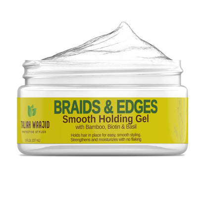 Taliah Waajid Protective Styles Braids & Edges Smooth Holding Gel | Extreme Hold, Smooths & Tames Frizz | No Flaking or Drying 8oz