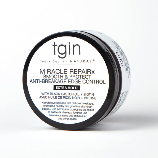 Thank God It's Natural tgin Miracle RepaiRx Smooth & Nourish Edge Control for For Damaged Hair - Repair - Protect - Restore - 4 ounces