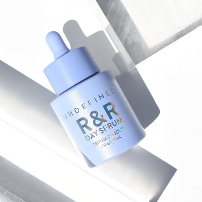 Undefined Beauty R&R Day Serum, Daily Brightening Serum infused with Vitamin C, Kojic Acid, Niacinamide, Alpha Arbutin, Licorice Root