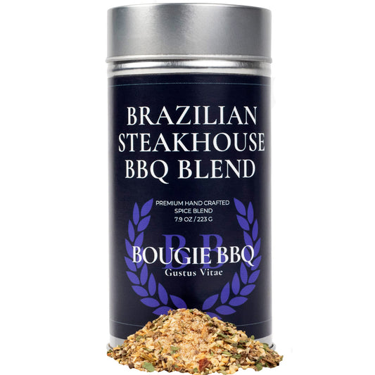 Brazilian Steakhouse BBQ Blend | Gourmet Seasoning, Artisanal Spice Blend | All Natural, Non GMO | Hand Crafted in Small Batches in USA | No MSG or Artificial Ingredients | GLP-1 Friendly | Sustainably Sourced, Ultra Premium Seasoning | Bougie BBQ | Gustu