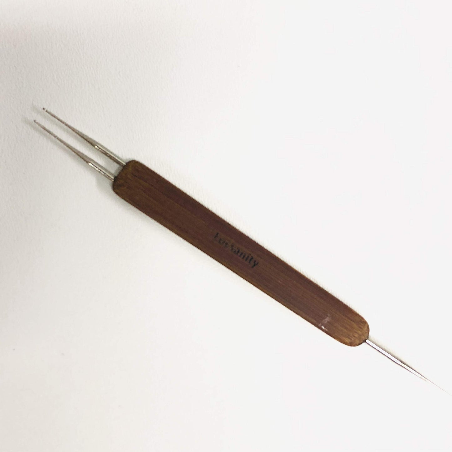 Locsanity Dreadlocks Tool Dual Double Headed Crochet Needle Bamboo Handle Dreadlocks - Single and Double Needle