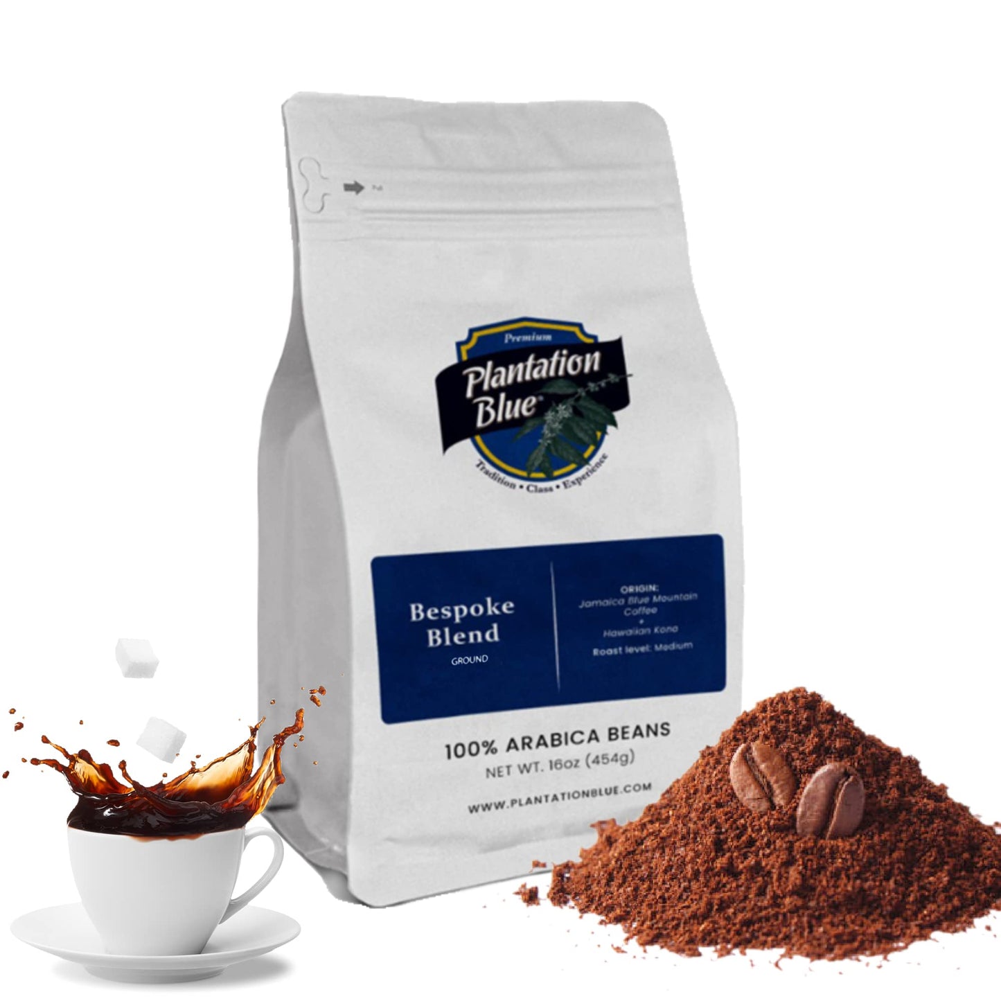 Premium Fusion Duo: 1lb Bespoke Blend Whole Bean + 1lb Bespoke Blend Ground Coffee Medium Roast (2lb) Bundle