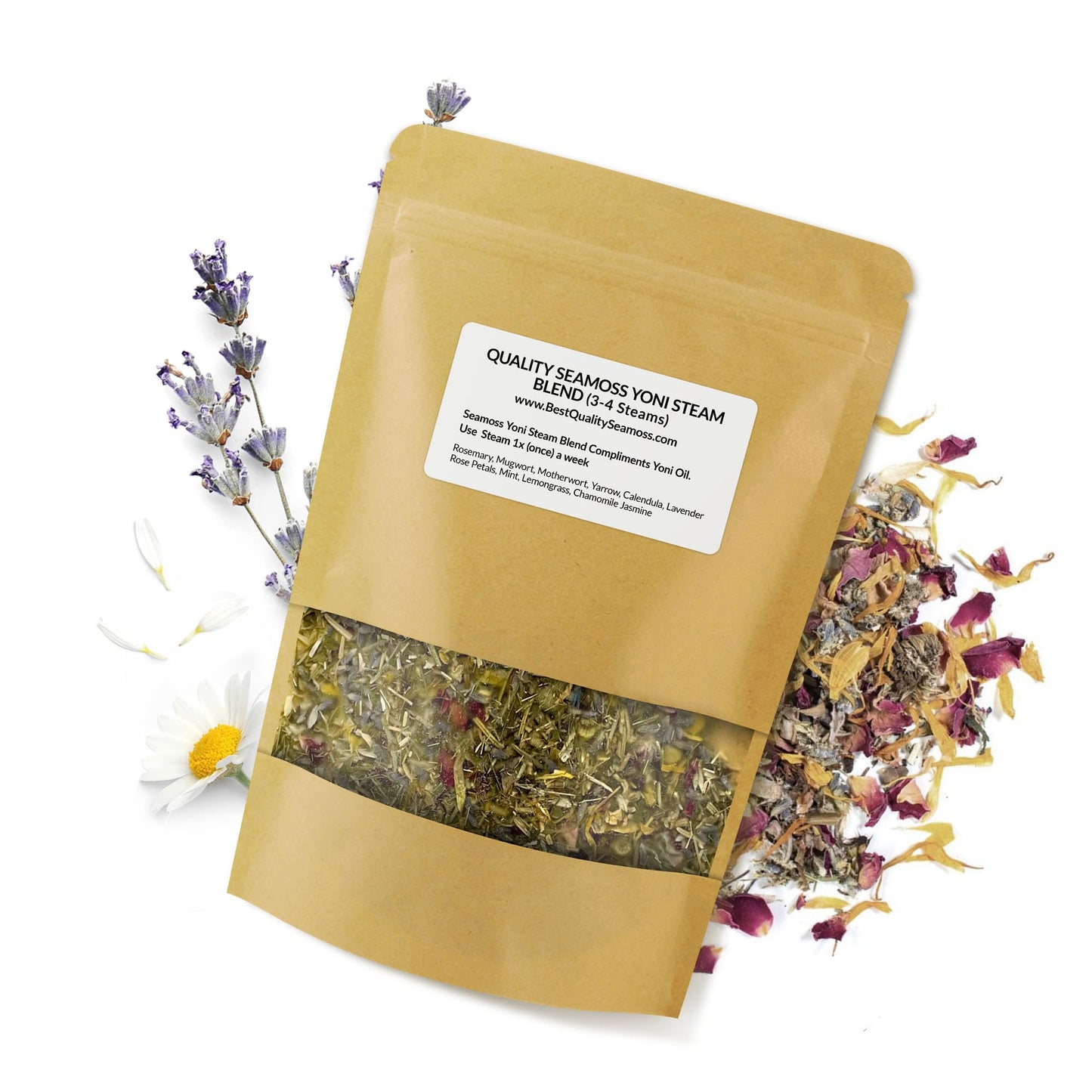 Sitz Bath Yoni Steam Herbs Relaxing Facial SelfCare, Ph Balance Complements Yoni Bowl and Yoni Oil, Yoni Herbs Pack for 3-4 Sessions, Yoni Detox and Cleanse 2 Ounces (2 oz Yoni Steam Herbs)