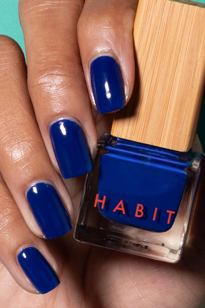 Habit Cosmetics | Vegan, Toxin-Free & Sustainably Packaged Nail Polish - Blue - .3oz (Night Drive)