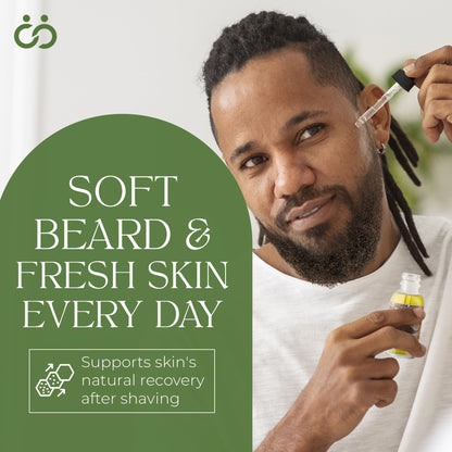 Happy Wife Beard Oil, Minty Tingle Beard Oil for Men, Beard Softener w/Sandalwood, Argan, Jojoba, Mint, Tea Tree Oil, Cucumber & Claryl Sage, Beard Care for Moisturized Skin, 1 oz - Conditioner