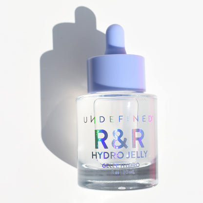 Undefined Beauty R&R Hydro Jelly Face + Eye Serum infused with Peptides, Hyaluronic Acid, Ashwagandha, Centella, Vegan Alternative to Snail Mucin for Dry Dehydrated Skin