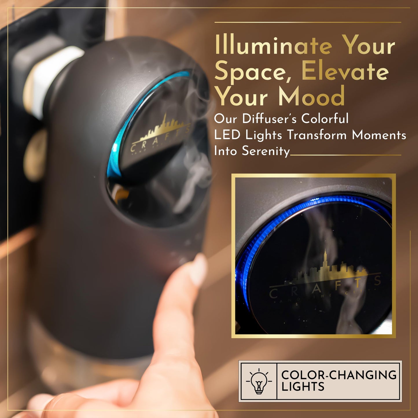 Wireless Waterless Essential Oil Plug in Wall Diffuser for Outlet, Crafts And The City- Cordless Luxury Scent Collection w/No Water for Home, Rooms, Hotel, Travel – Electric Cold Air Mist Nebulizer