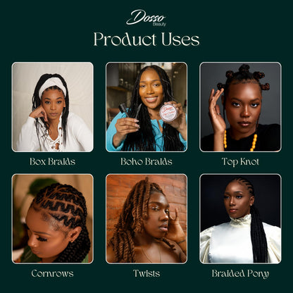 Dosso Beauty Single Pack Hypoallergenic Pre-Stretched Braiding Hair (32", 1B), Itch-Free, Fast Drying, Light-weight, Hot Water Set, Soft Texture