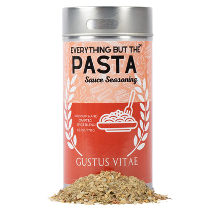 Everything But The Pasta Sauce Seasoning | | Gourmet Seasoning | Artisanal Spice Blend | All Natural | Non GMO | Hand Crafted | Made In USA | Spaghetti Seasoning | 6.3 oz (179g) | Small Batch | Bougie BBQ | Gustus Vitae | #557