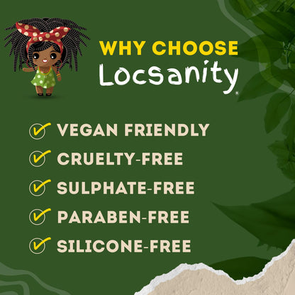 Locsanity Daily Moisturizing Refreshing Spray for Locs, Dreadlocks - Rose Water and Peppermint Hair Scalp Moisturizer, Dreadlock Spray - Natural Loc Care and Maintenance (12oz)