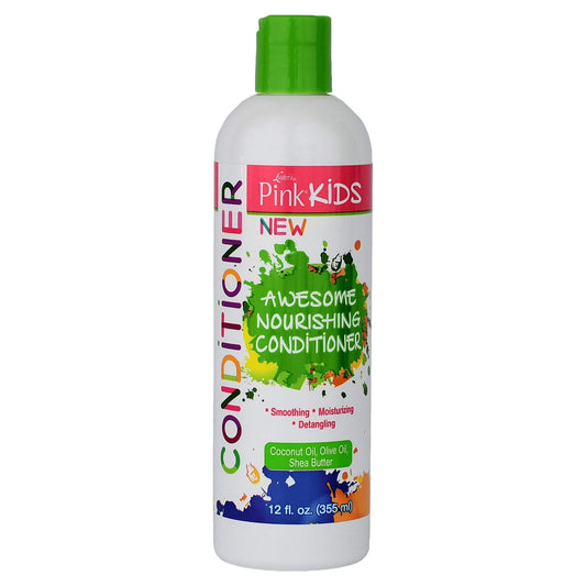 Luster's Pink Kids Awesome Nourishing Conditioner, 12 Ounce Made with Coconut Oil, Olive Oil and Shea Butter.