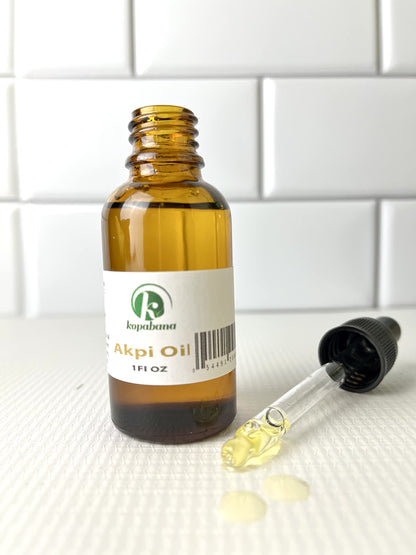 KOPABANA Akpi Oil | Ndjansan | Ricinodendron heudelotii |Cold Pressed | Organic| Extra Virgin | Massage Oil 1oz