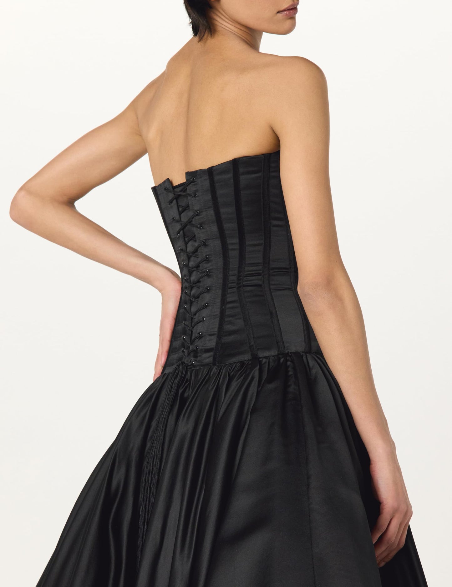 Sergio Hudson, Strapless Ball Gown, 4, Ebony
