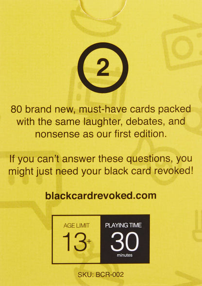 Black Card Revoked: Second Edition - America’s #1 Black Culture Trivia Game | Card Game for Adults | Fun for The Cookout, Game Night & The Holidays