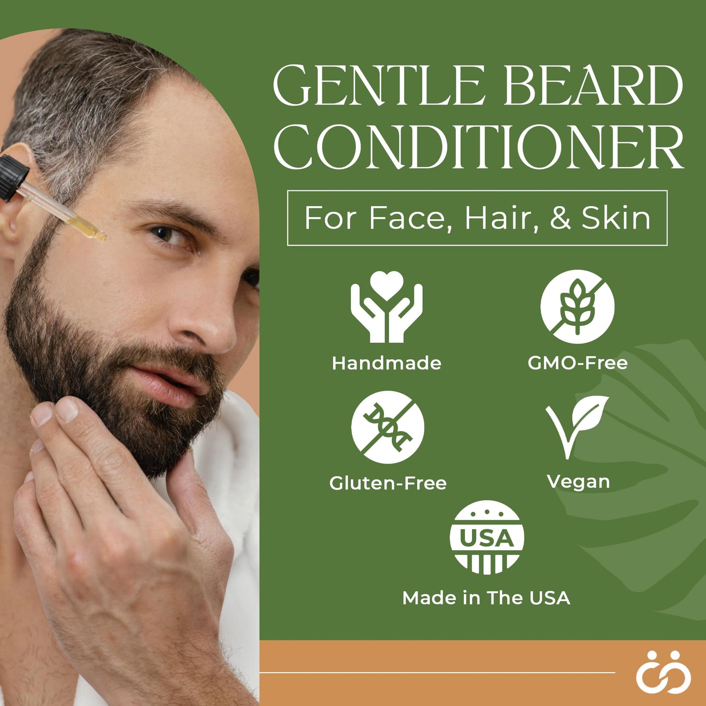 Happy Wife Beard Oil, Minty Tingle Beard Oil for Men, Beard Softener w/Sandalwood, Argan, Jojoba, Mint, Tea Tree Oil, Cucumber & Claryl Sage, Beard Care for Moisturized Skin, 1 oz - Conditioner