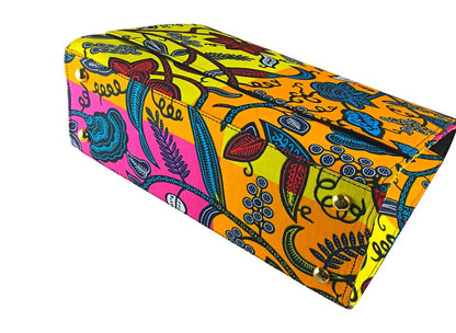 2Chique Boutique Women's Ankara Print Fashion Handbag, ADANNA