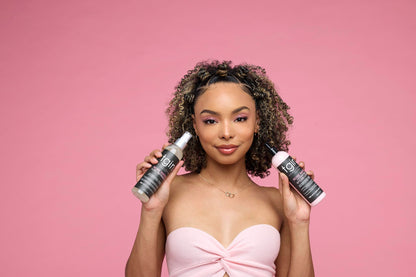 tgin Rose Water Curl Refresher and Rose Water Hydrating Styling Lotion Duo - Natural Hair - Braids - Loc Spray - Curly, Wavy, Kinky, Protective Styles - 8 Oz each