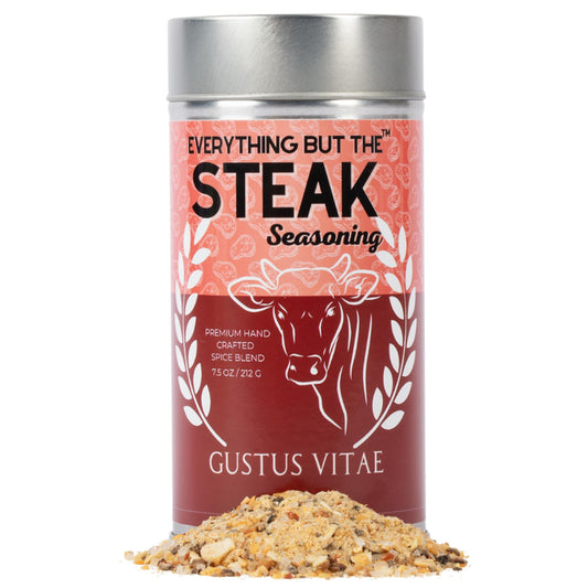 Everything But The Steak Seasoning | Gourmet Seasoning | Artisanal Spice Blend | All Natural | Non GMO | Hand Crafted | Made In USA | 7.5 oz (213g) | Small Batch | Bougie BBQ | Gustus Vitae | #555
