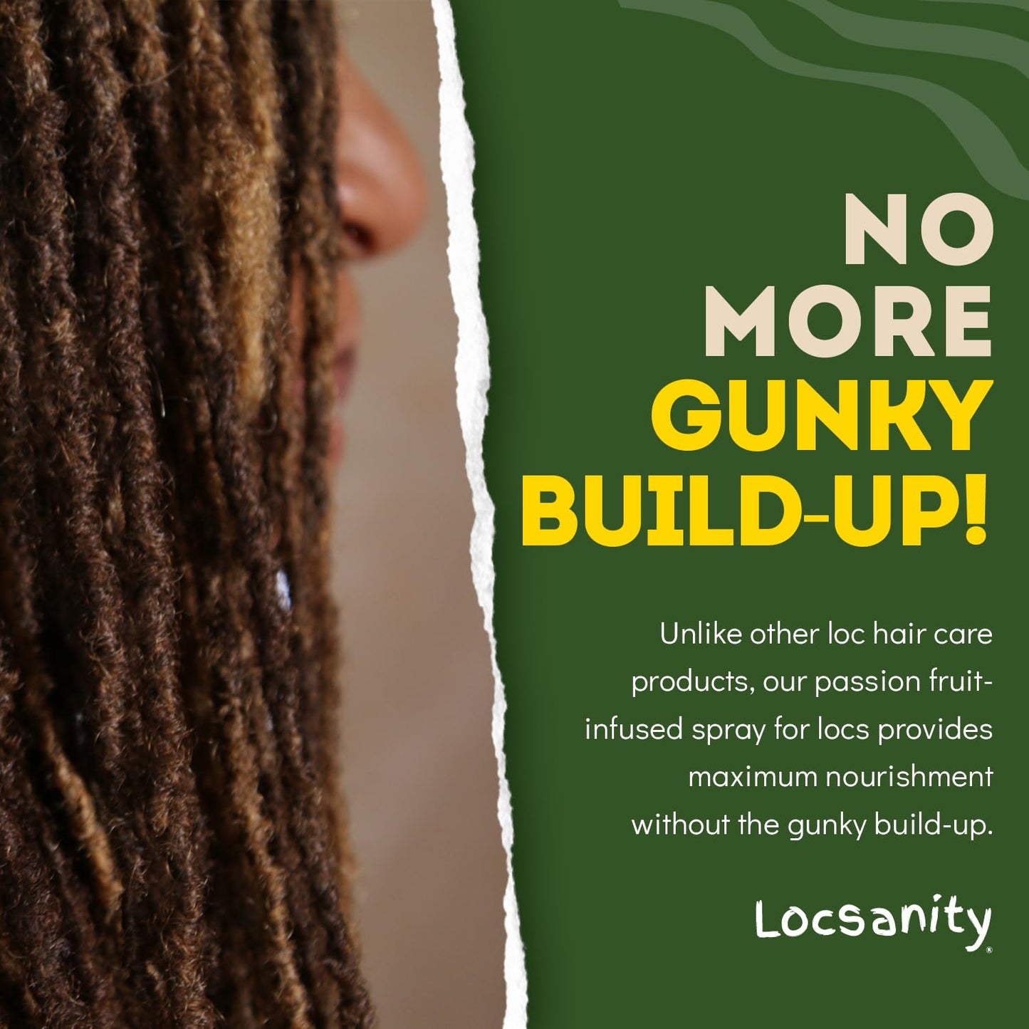 Locsanity Daily Moisturizing Spray for Dull, Dry Locs – Passion Fruit Hair and Scalp Moisturizer for Dreadlocks, Sisterlocks, Microlocks, Braids to Control Oil and Frizz (8 fl oz)