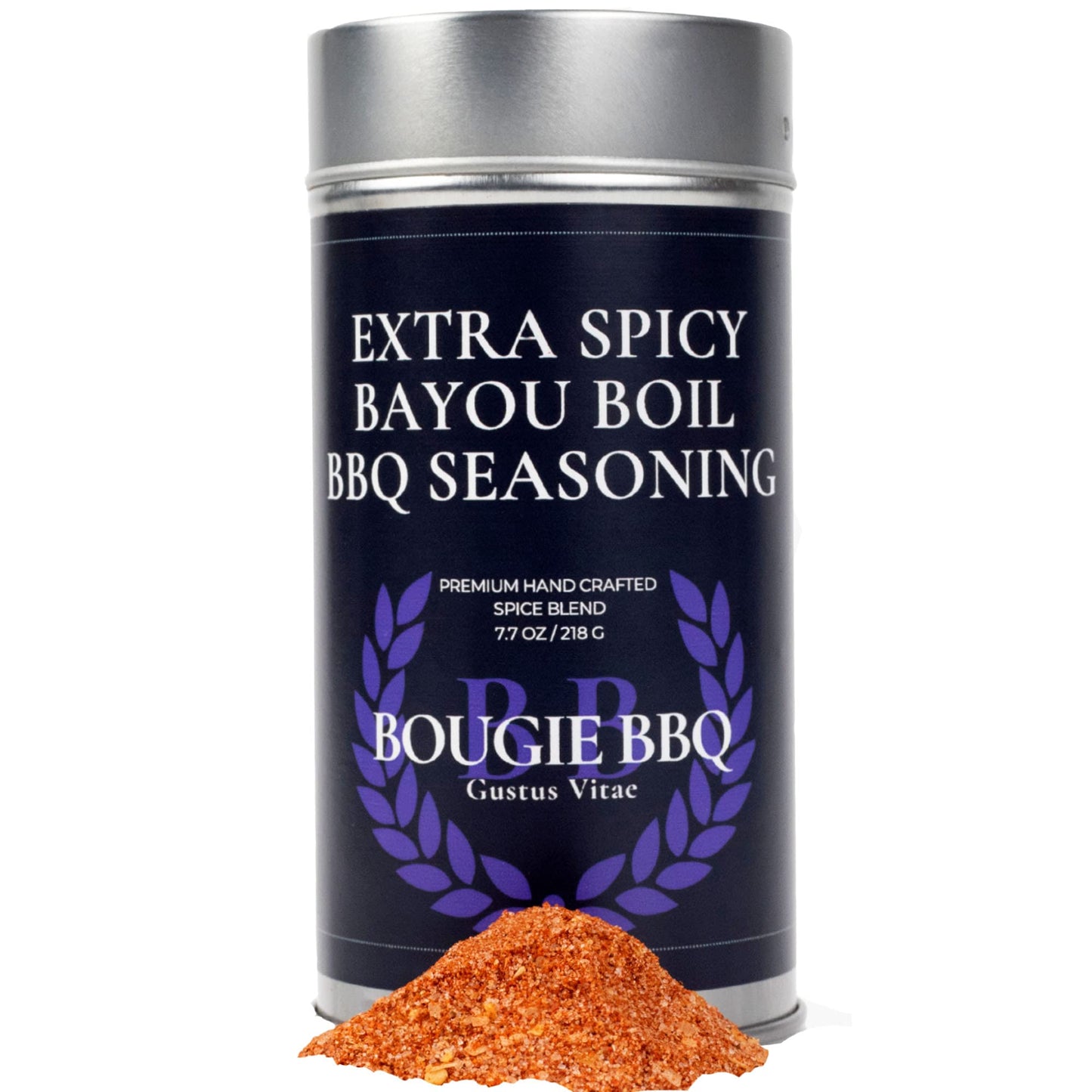 Extra Spicy Bayou Boil BBQ Seasoning | Gourmet Seasoning, Artisanal Spice Blend | All Natural, Non GMO | Hand Crafted in Small Batches in USA | No MSG or Artificial Ingredients | GLP-1 Friendly | Sustainably Sourced, Ultra Premium Seasoning | Bougie BBQ |
