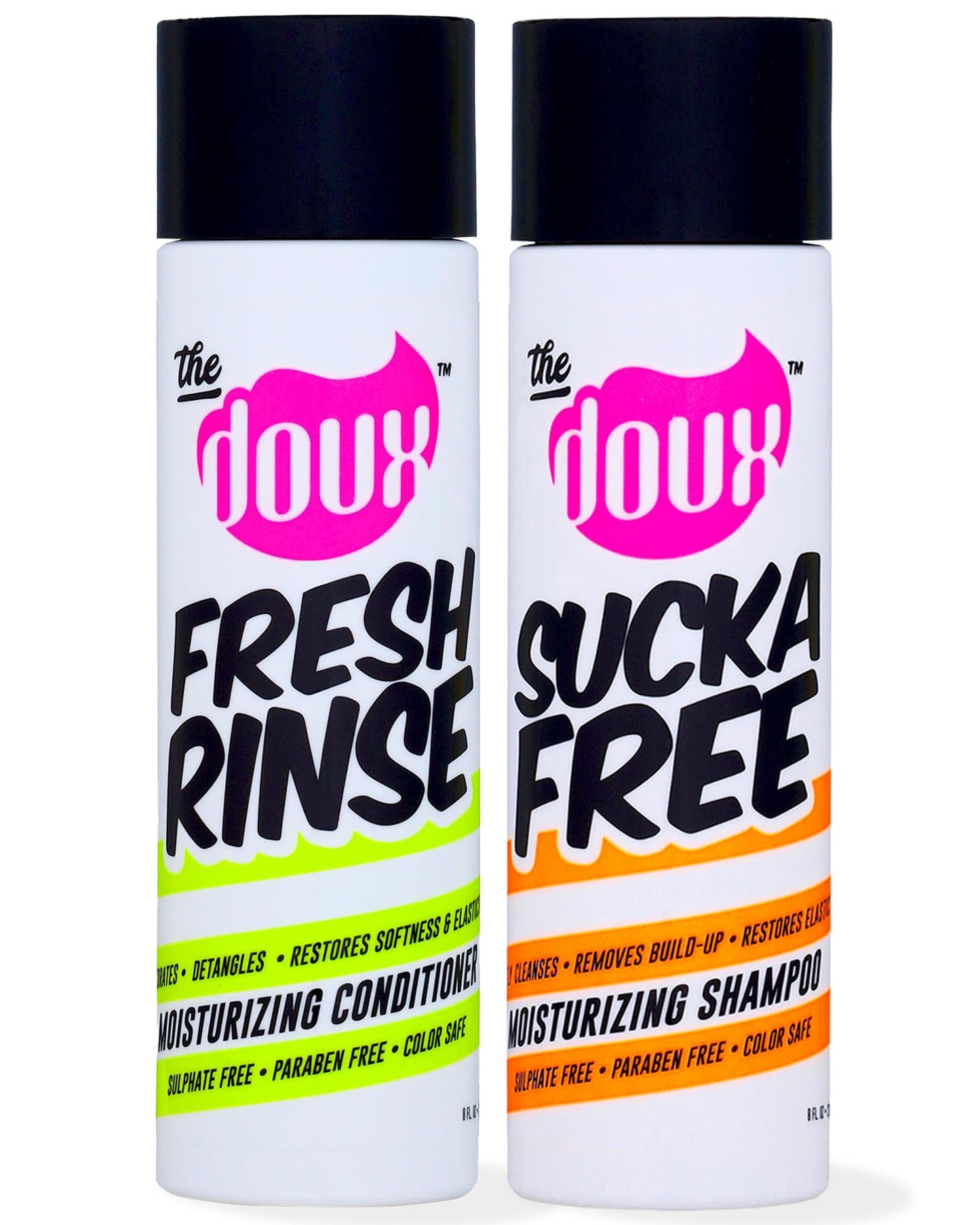 The Doux SUCKA FREE Moisturizing Shampoo and FRESH RINSE Moisturizing Conditioner - Hydrating Shampoo and Conditioner Bundle