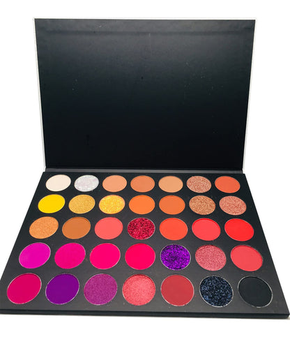 2Chique Boutique Eyeshadow Makeup Palette 35 Matte and Shimmer Colors Long Lasting and High Pigment (Style 36 Crocodile)