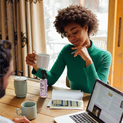 Ella & Iris Home Air Freshener Spray with Iris & Lavender Scent - Relaxing Mist for Home & Room Fragrance - Aromatherapy Benefits & Non-Toxic Air Freshener (8oz)