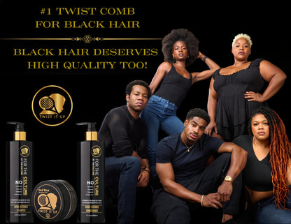 Twist It Up New Gold Standard Shampoo & Conditioner Set, Over 20 Natural Ingredients, Sulfate & Paraben-Free, Silicone-Free, Moisturizing, Hydrating, for Afro-Textured Hair