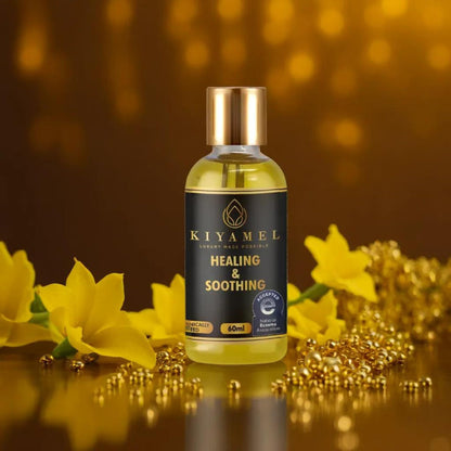 KIYAMEL Healing & Soothing Essential Oils for Itchy Dry Skin, Restorative Body Oil with Vitamin E, Argan, and Jojoba, Moisturizing and Soothing Skincare for Adults and Kids
