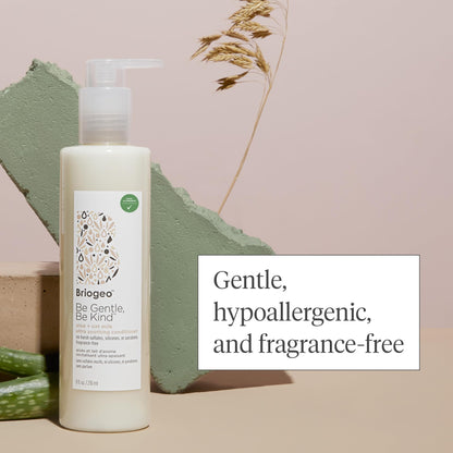 Briogeo Be Gentle, Be Kind Aloe + Oat Milk Ultra Soothing Conditioner, Hypoallergenic and Dermatologist-Approved Conditioner, Fragrance Free, Vegan, Cruelty-Free, 8 fl oz