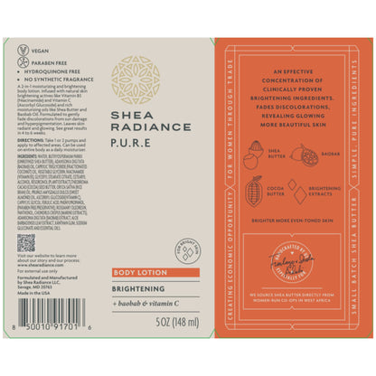 Shea Radiance Brightening Body Lotion with Vitamin C and Niacinamide