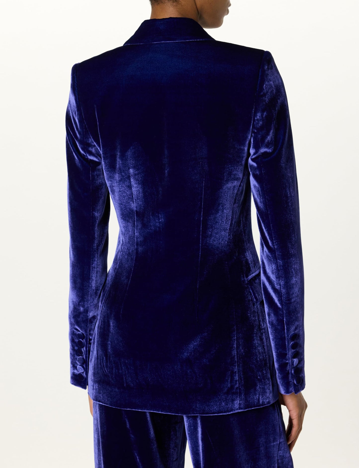 Sergio Hudson, Single Breast Jacket, 10, Sapphire