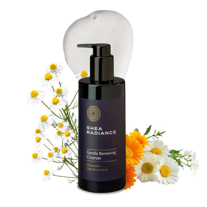 Shea Radiance Gentle Renewing Facial Foaming Cleanser - Glucoside cleanser with Chamomile and Calendula Extracts.
