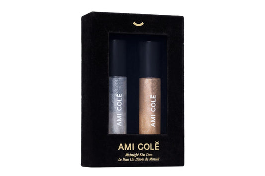 AMI COLÉ Hydrating Lip Treatment Oil Gloss 3in1 multitasker for your lips (Holiday Midnight Kiss Duo)