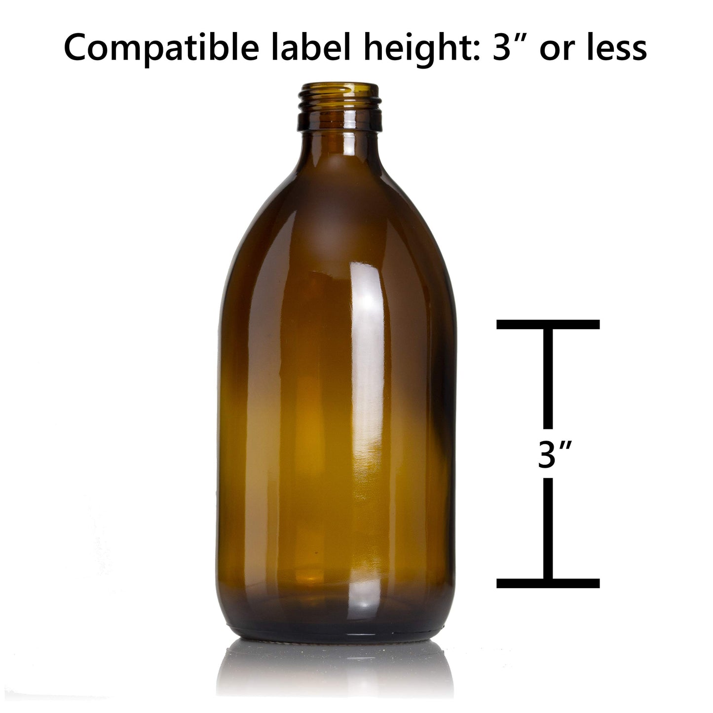 Artanis Home Refillable Amber Glass Dish Hand Soap Lotion Dispenser 16 oz, 2-Pack – Apothecary Bottle with Stainless Steel Pump