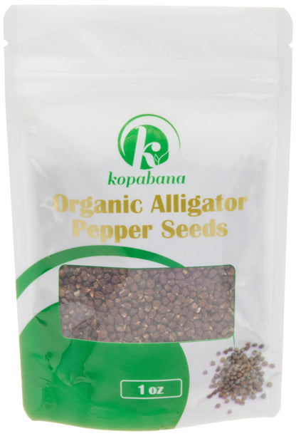 KOPABANA Organic Alligator Pepper Seeds| Organic Alligator pepper Alligator pepper, Mbongo spice | Pepper Spice |Ataare |Guinea Pepper | Alligator Pepper | Grains of Paradise | Lizard Pepp 1oz