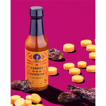 Hot N Saucy | Carrot N Chipotle Hot Sauce, 5 fl oz