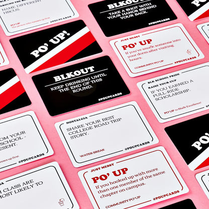 PO' UP! Card Game - The Ultimate Party Game for Black Alumni from HBCUs to PWIs | Perfect for Graduation, Greek Picnics, Parties, Family Gatherings and Birthdays