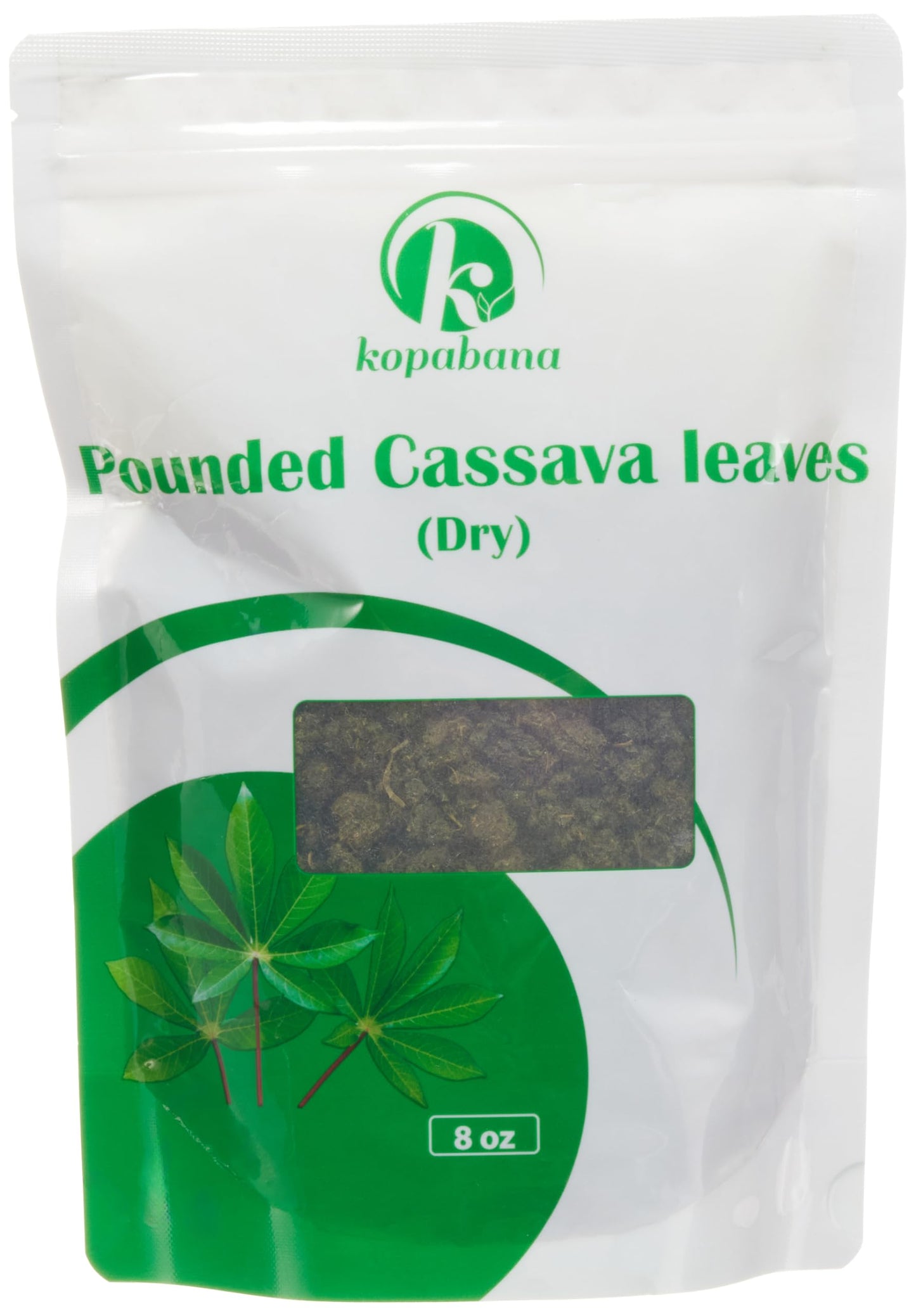 Kopabana Pounded dried Cassava Leaves | Isombe | manioc | Pondu | hako bantara 8OZ