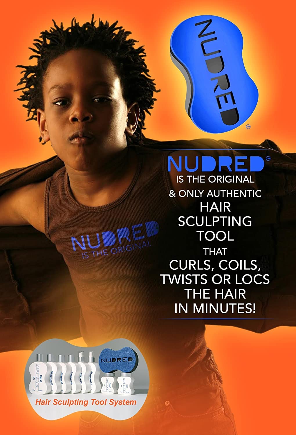 Nudred Twist I.T. Curl Sculpting Creme & Moisturizer, Curl Defining Cream for Thick, Kinky & Curly Hair, Hydration, Hold & Softness, Hydrating Curling Cream for Coils, Curls & Dreadlocks, 8 FL Oz