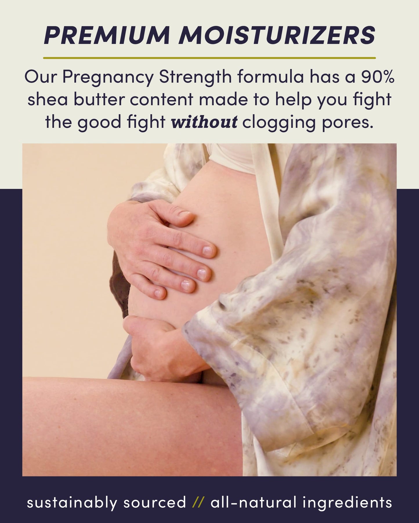 Eu'Genia Pregnancy Formula (Fragrance-Free, 12oz), 100% Pure Unrefined Ghanaian Shea, Premium Moisturizer Helps Prevent Stretch Marks, For All Skin & Hair Types