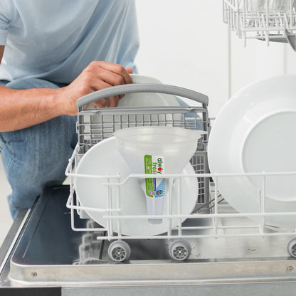 COMPAC HOME Small Funnel - Natural - Clear - Food Storage, Portion Control, Dishwasher Safe, Microwave Safe