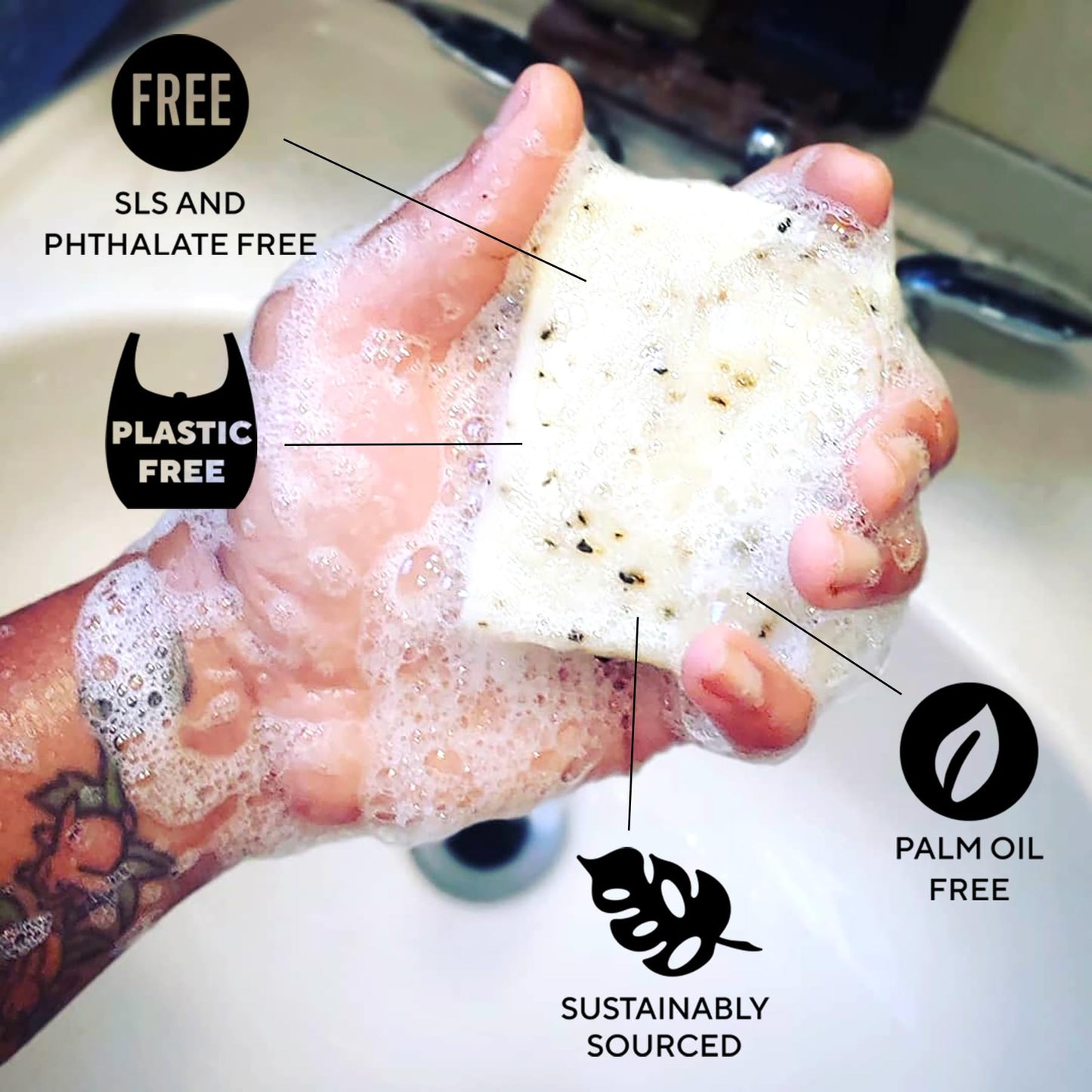 Soap Distillery Fresh and Clean Starter Pack - Agave + Salted Peel - Coffee + Peppermint - Body Scrub for Cellulite - Invigorating Fragrance