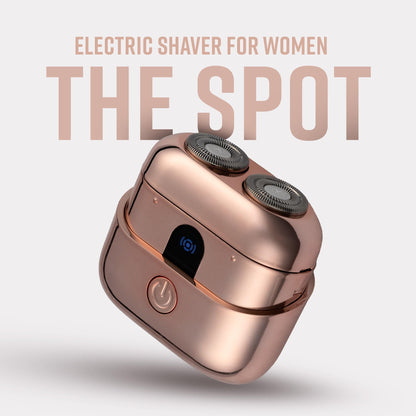 The SPOT Electric Shaver for Women - Wet & Dry Bikini Shaver - Cordless Hair Removal Electric Razor for Legs, Face - 1 Unit, Rose Gold