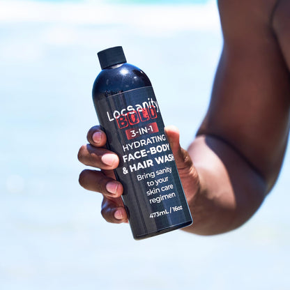 Locsanity BOLD 3-in-1 Men’s Hydrating Face, Body, and Hair Wash